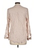 Love Tree 100% Rayon Stripes Tan Long Sleeve Button-Down Shirt Size L - photo 2