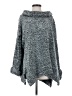 Sunday in Brooklyn Tweed Gray Poncho Size S - photo 1