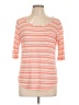 Splendid Orange 3/4 Sleeve Top Size L - photo 1