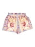 Shein Print Yellow Shorts Size 4 - photo 2