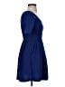 Lush Solid Blue Casual Dress Size S - photo 4