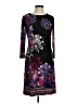 Donna Morgan Print Black Cocktail Dress Size 4 - photo 1