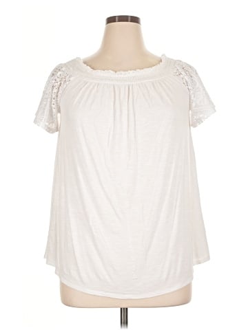 Lane Bryant Outlet Short Sleeve Blouse (view 1)