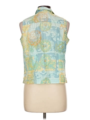 Brisas Sleeveless Button-Down Shirt (view 2)
