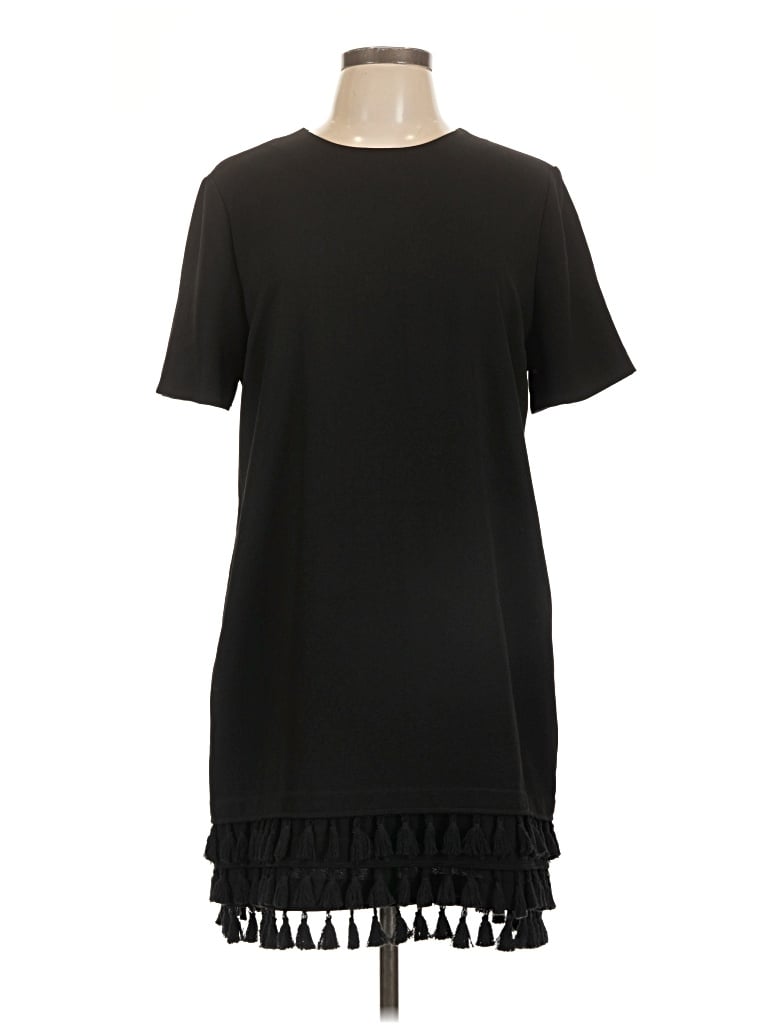 Pre-owned Zara Casual Dress In Black