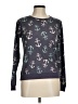 Eyeshadow Print Teal Pullover Sweater Size M - photo 1