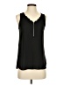 Fortune + Ivy 100% Polyester Black Sleeveless Blouse Size S - photo 1