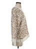 Ann Taylor LOFT Animal Print Tan Pullover Sweater Size S - photo 4