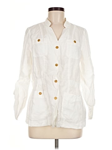 Rafaella 3/4 Sleeve Button-Down Shirt (view 1)