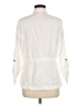 Rafaella 100% Linen Ivory 3/4 Sleeve Button-Down Shirt Size M - photo 2