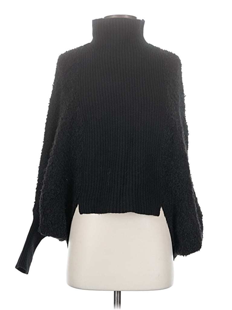 Pre-owned Bcbgmaxazria Turtleneck Sweater In Black