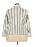 Lane Bryant Stripes Ivory Long Sleeve Button-Down Shirt Size 22 - 24 Plus - photo 2