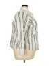 Lane Bryant Stripes Ivory Long Sleeve Button-Down Shirt Size 22 - 24 Plus - photo 4