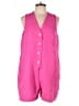Tuckernuck 100% Polyester Tweed Pink Romper Size L - photo 1