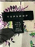 Topshop 100% Polyester Floral White Ivory Casual Skirt Size 12 - photo 4