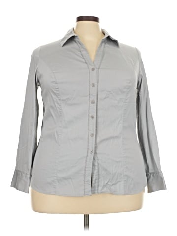 Lane Bryant Long Sleeve Button-Down Shirt (view 1)