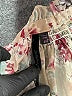 Bellatrix 100% Polyester Floral Ivory 3/4 Sleeve Blouse Size XS - photo 7