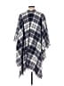 Old Navy 100% Polyester Blue Poncho One size - photo 2