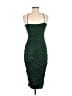 Unbranded Solid Green Cocktail Dress Size M - photo 2
