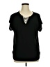 89th & Madison Black Short Sleeve Top Size XL - photo 1