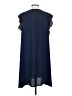 Halogen 100% Polyester Solid Blue Casual Dress Size L - photo 2
