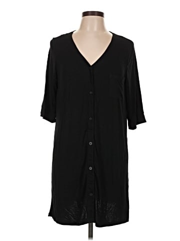 DKNY 3/4 Sleeve Button-Down Shirt (view 1)