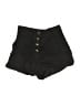 Pull&Bear Solid Black Shorts Size S - photo 1