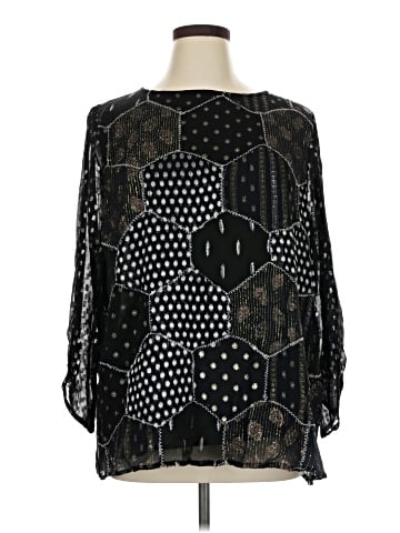 Tru Luxe Jeans 3/4 Sleeve Blouse (view 1)