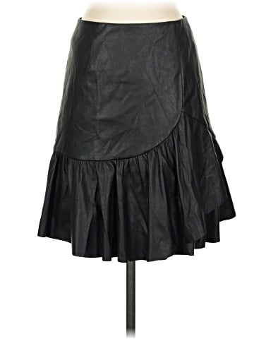 Rebecca Taylor Faux Leather Skirt (view 1)