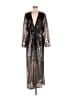 Alexia Admor 100% Polyester Metallic Silver Gold Cocktail Dress Size L - photo 1