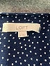 Ann Taylor LOFT Polka Dots Blue Long Sleeve Blouse Size S - photo 7