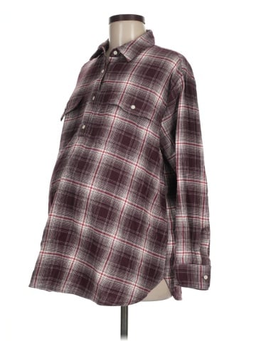 Old Navy - Maternity Long Sleeve Button-Down Shirt (view 1)