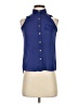 Margo & Sebastian 100% Polyester Blue Sleeveless Blouse Size XS - photo 1