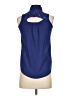 Margo & Sebastian 100% Polyester Blue Sleeveless Blouse Size XS - photo 2