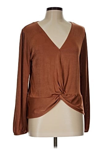 Green Envelope Long Sleeve Blouse (view 1)