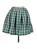 Assorted Brands 100% Polyester Plaid Green Casual Skirt Size M - photo 1