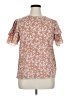 Shein 100% Polyester Brown Short Sleeve Blouse Size XL - photo 1