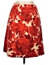 J.Crew 100% Wool Print Red Wool Skirt Size 10 - photo 1