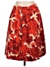 J.Crew 100% Wool Print Red Wool Skirt Size 10 - photo 2