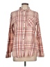 True Craft 100% Cotton Plaid Tan Long Sleeve Button-Down Shirt Size L - photo 1