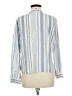 Guess 100% Viscose Stripes Blue 3/4 Sleeve Button-Down Shirt Size M - photo 2