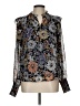 BB Dakota 100% Polyester Floral Black Long Sleeve Blouse Size L - photo 1