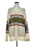 Cotton Bleu Color Block Ivory Pullover Sweater Size 1X - photo 1