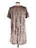 Pol 100% Polyester Metallic Brown Casual Dress Size L - photo 2