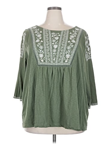 Lane Bryant 3/4 Sleeve Blouse (view 1)