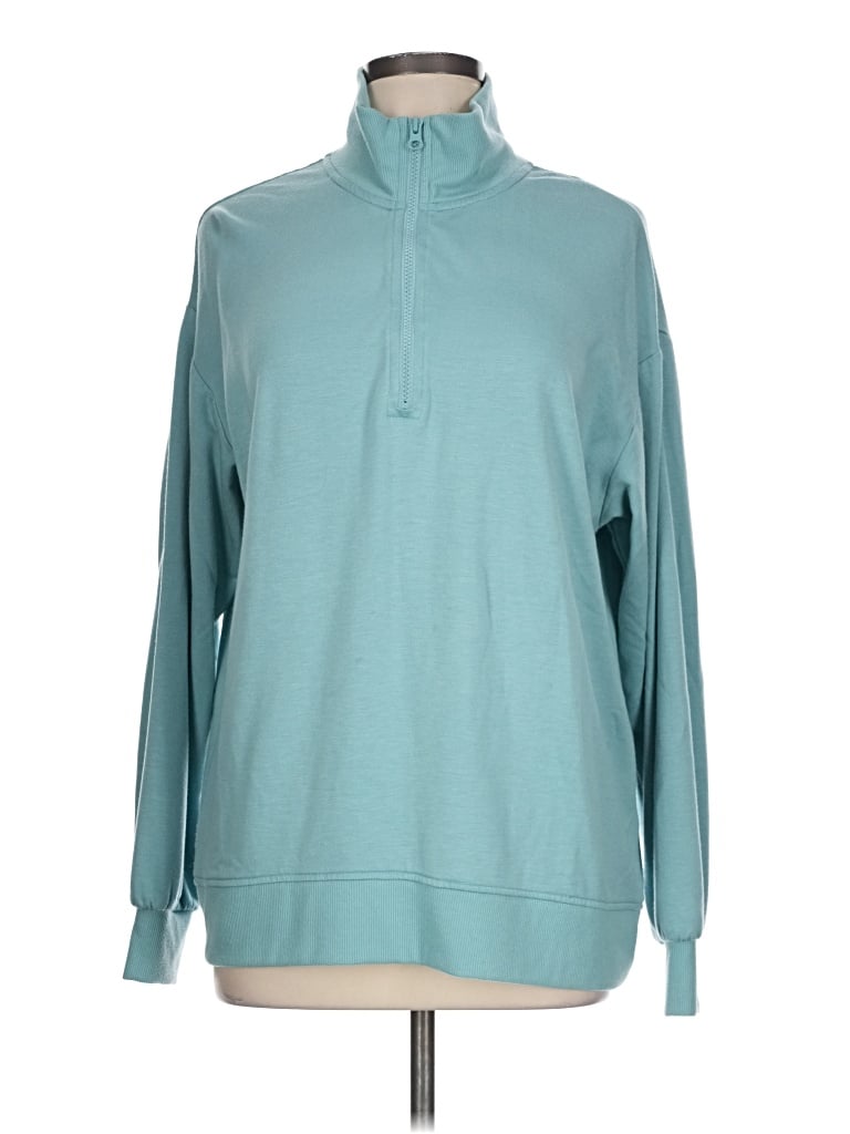 Pre-owned Three Dots Sweatshirt In Teal
