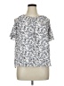 Papermoon Silver Short Sleeve Blouse Size XL - photo 1