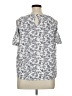 Papermoon Silver Short Sleeve Blouse Size XL - photo 2