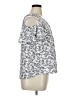 Papermoon Silver Short Sleeve Blouse Size XL - photo 4