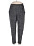 Faded Glory Print Gray Casual Pants Size 1X - photo 1